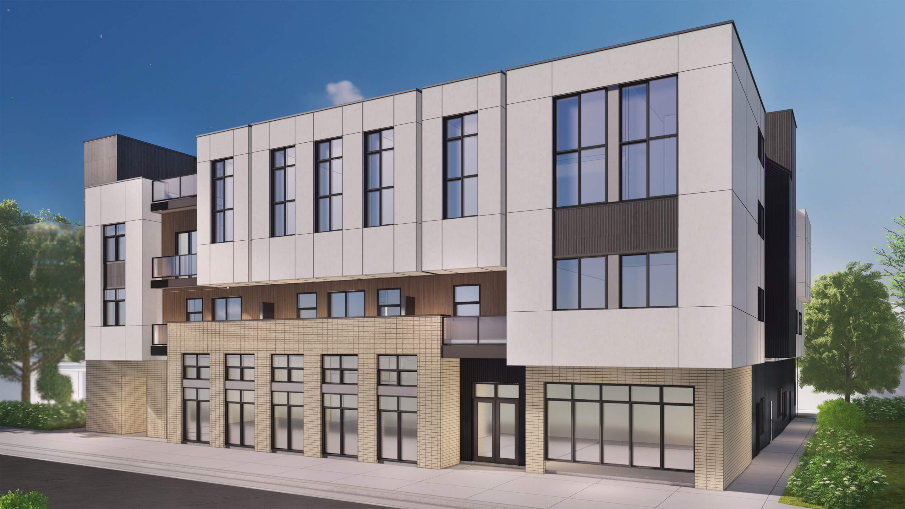 A picture of a commercial building